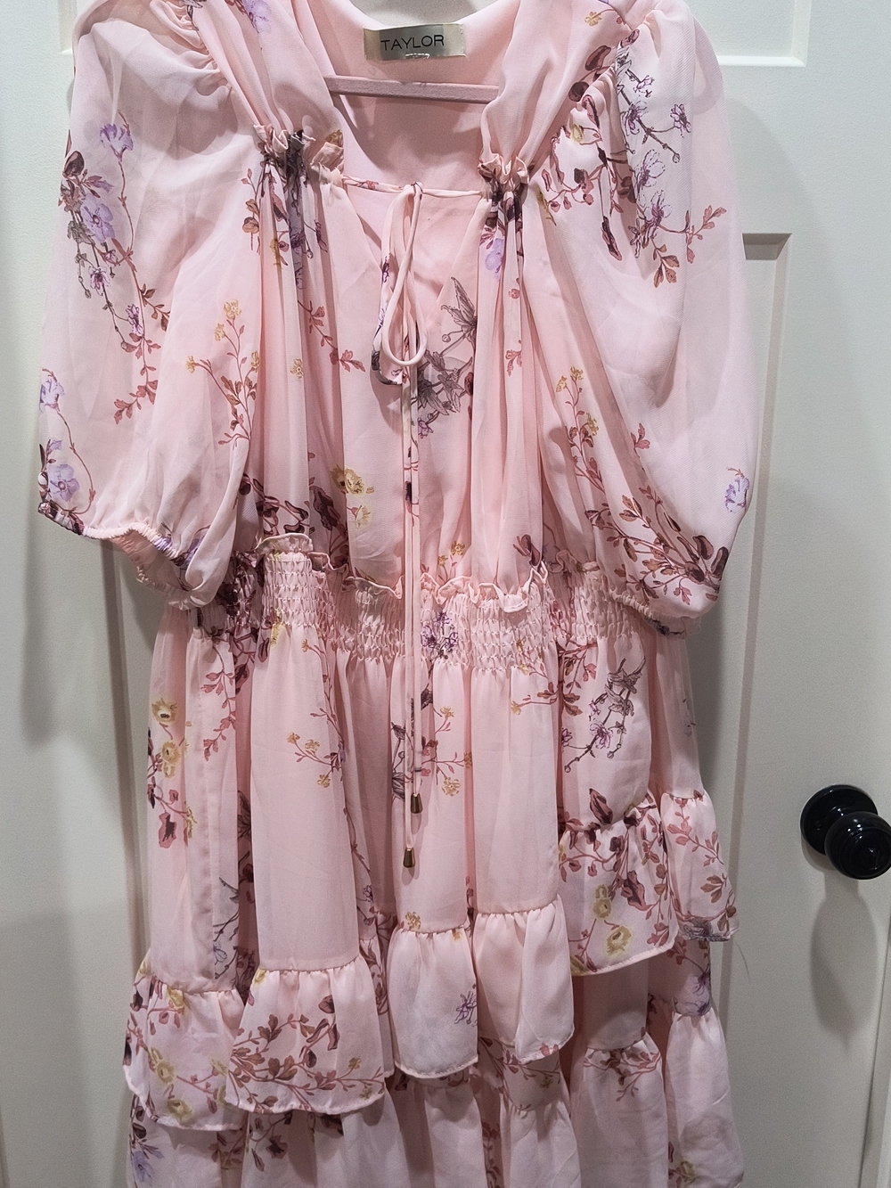 Taylor Pink Floral Dress